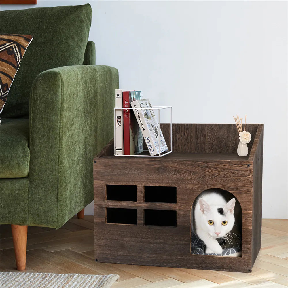Wooden Cat House