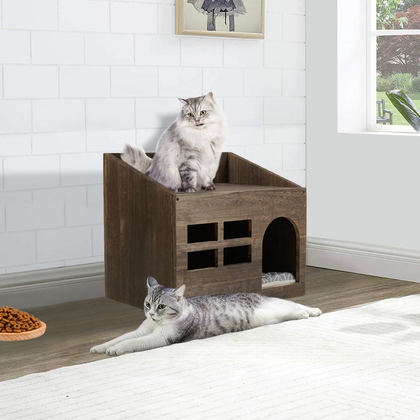 Wooden Cat House