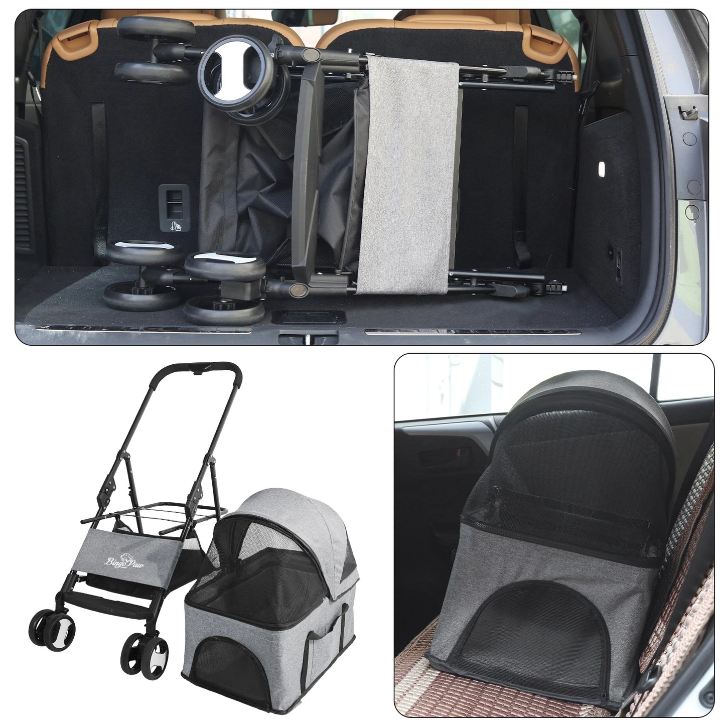 Foldable Pet Stroller