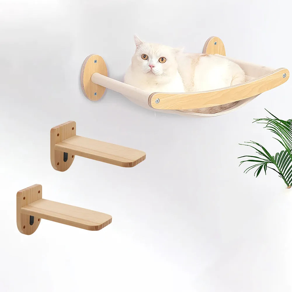 Cat Wall Hammock With 2 Steps