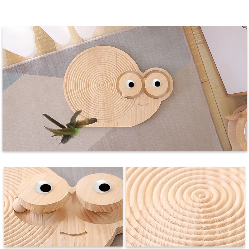 Wooden Cat Toy