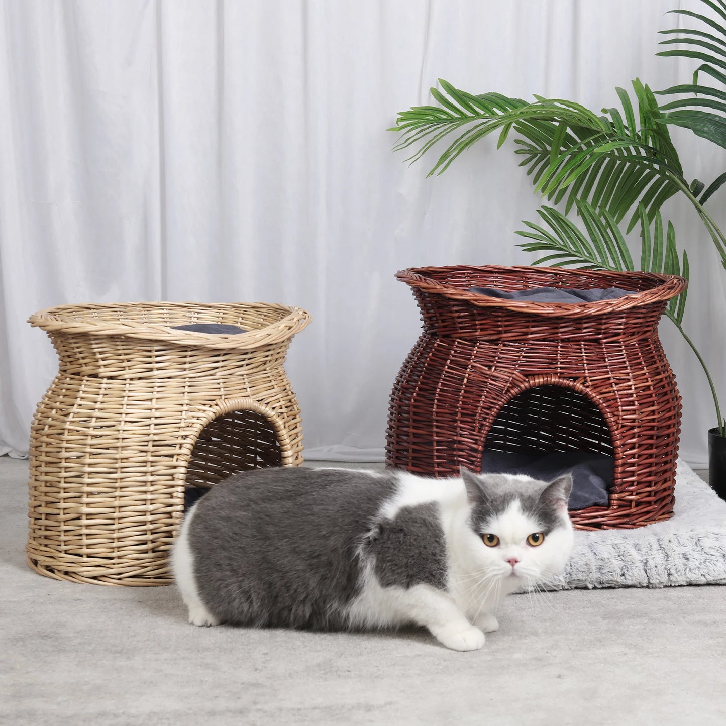 Wicker Cat House