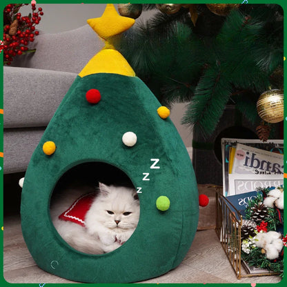 Christmas Cat House