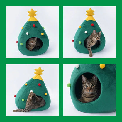 Christmas Cat House