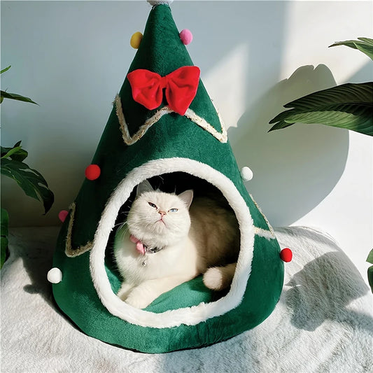 Christmas Cat House