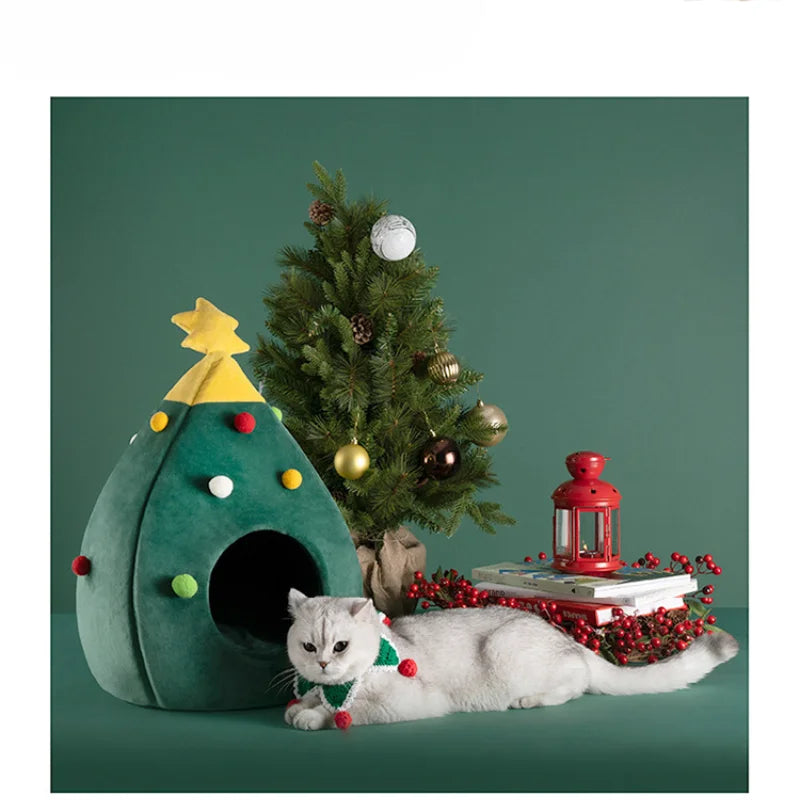 Christmas Cat House