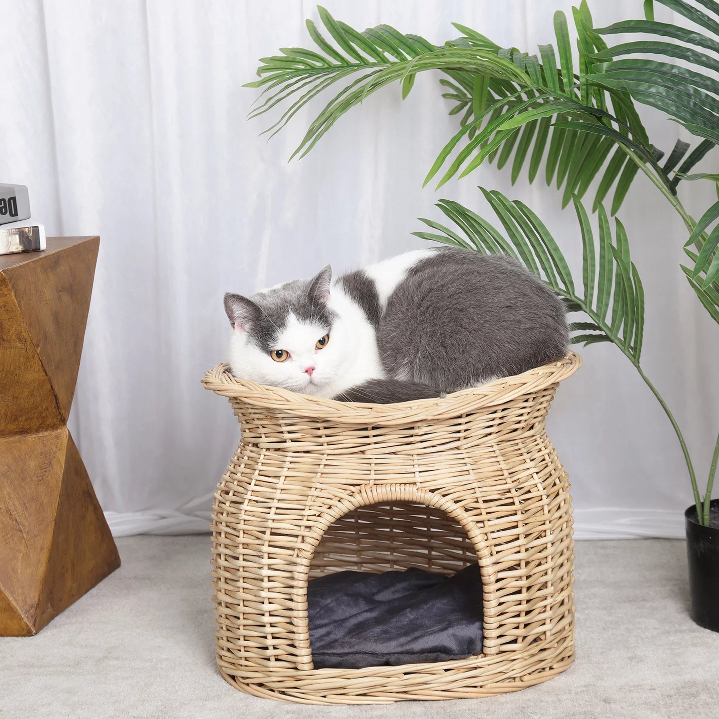 Wicker Cat House