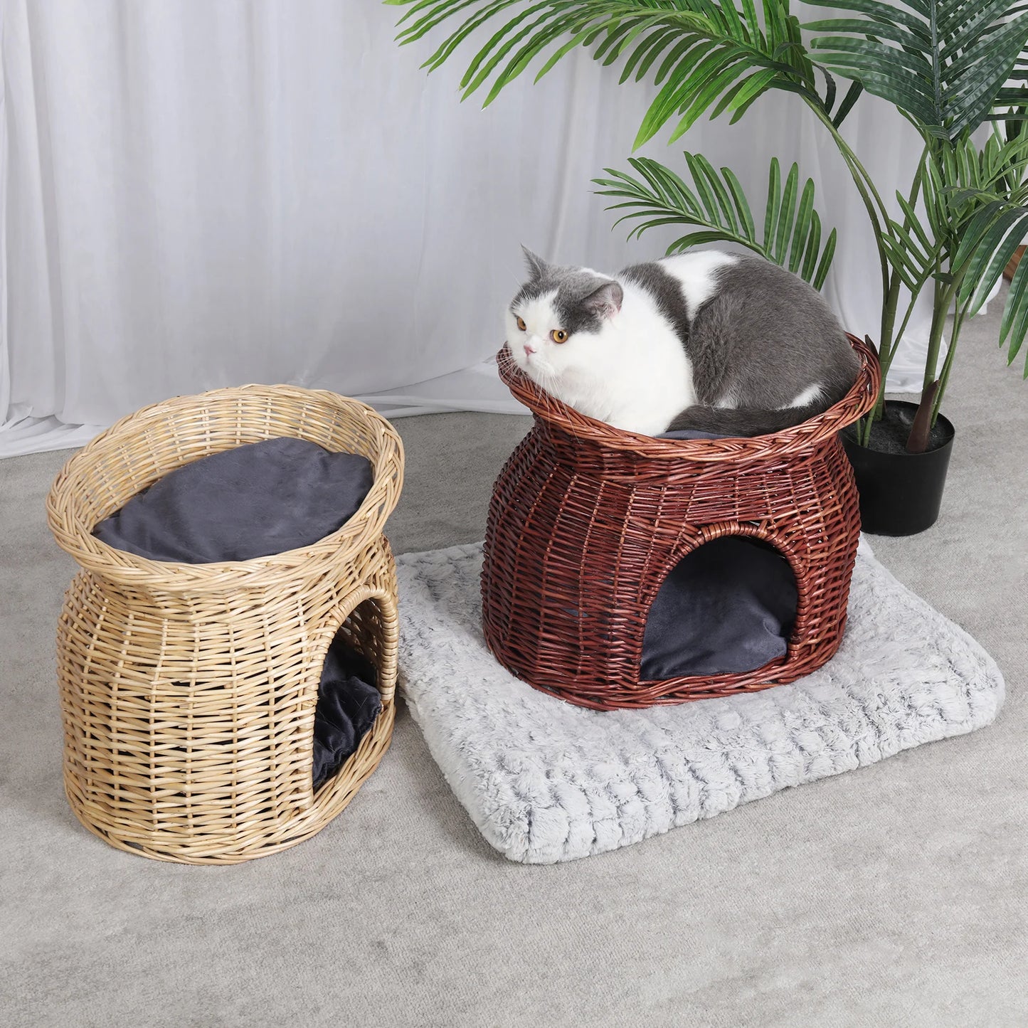 Wicker Cat House