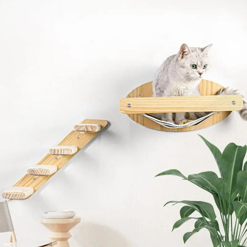 Cat Wall Hammock With Ladder