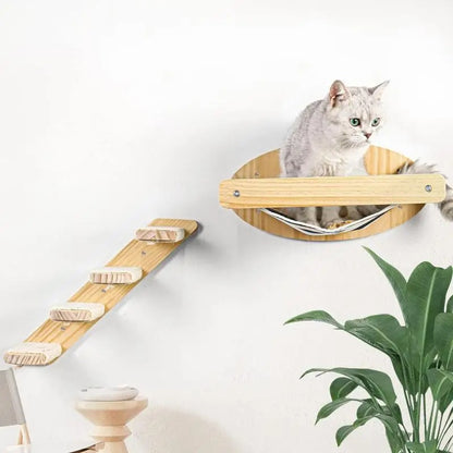 Cat Wall Hammock With Ladder