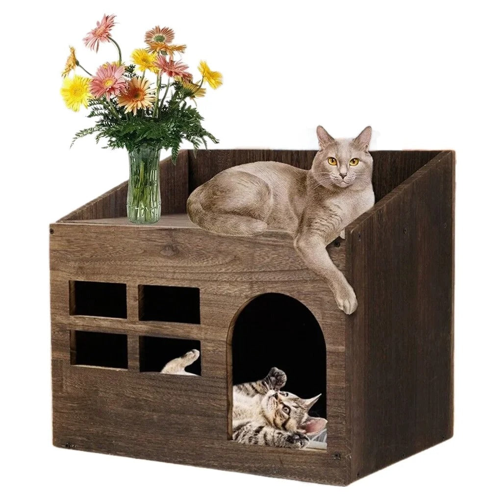 Wooden Cat House