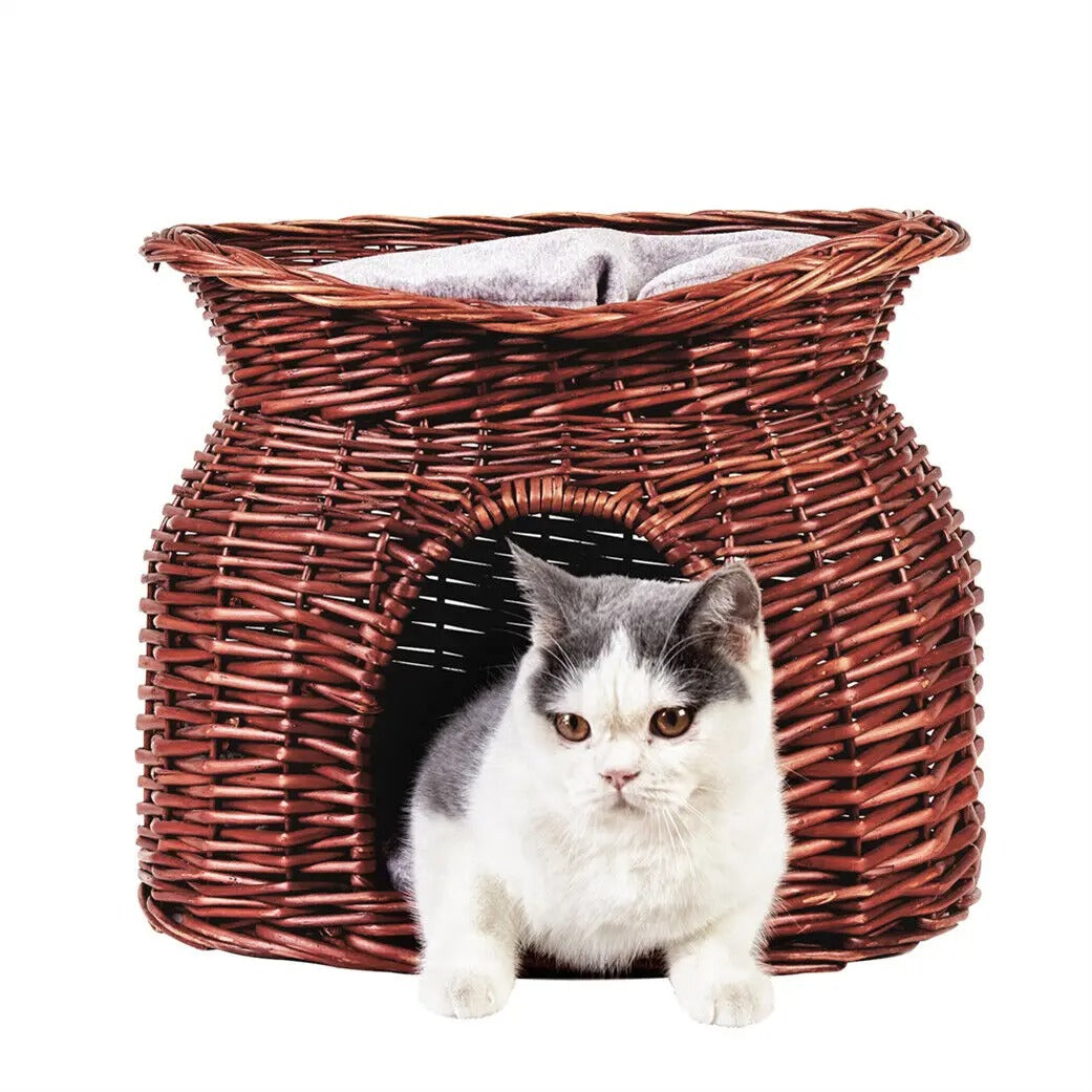 Wicker Cat House