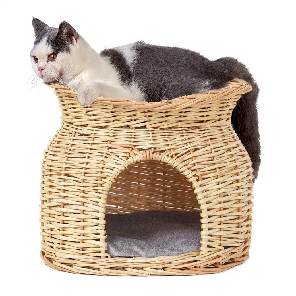 Wicker Cat House