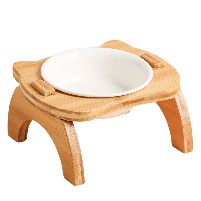 Wooden Stand Dog Bowl